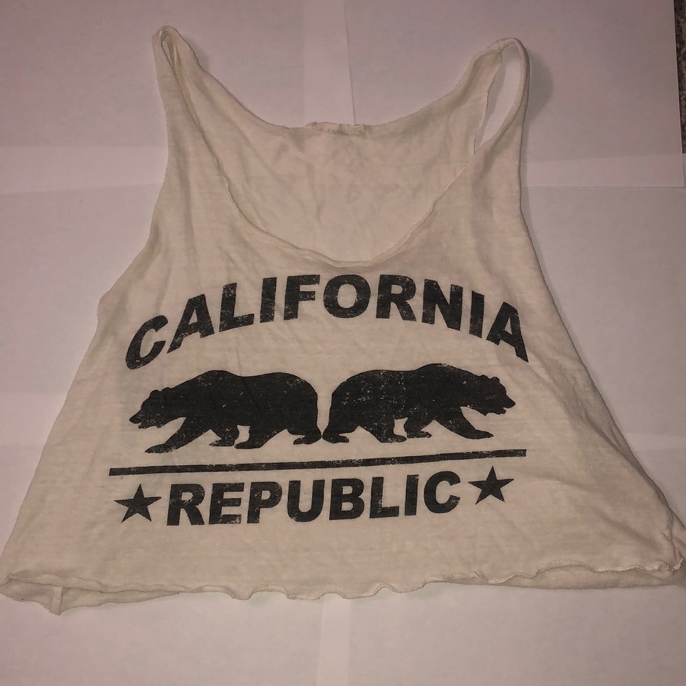 White tank top, California Republic